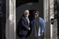 Prime Minister Keir Starmer meets Mia Mottley