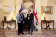 Prime Minister Keir Starmer meets Mia Mottley
