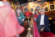 Rachel Reeves UK Chancellor of the Exchequer holds a hospitality roundtable