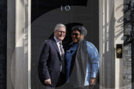 Prime Minister Keir Starmer meets Mia Mottley