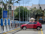 Charging Stations On Vietnamese Island Phu Quoc