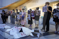 Protesters Gather Against Myanmar's Junta Chief Min Aung Hlaing In Bangkok.