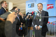 Ukrainian Foreign Ministers Hold Press Conferences After NATO Council in Brussels