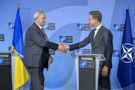 NATO Chief and Ukrainian Foreign Minister Deliver Joint Statement in Brussels