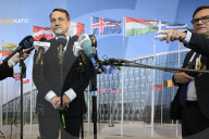 Ukrainian Foreign Ministers Hold Press Conferences After NATO Council in Brussels