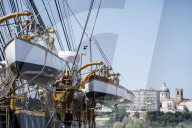 Italian Navy Training Ship Amerigo Vespucci At Port Of Ortona