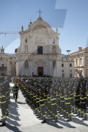 Giorgia Meloni Visiting L'Aquila 