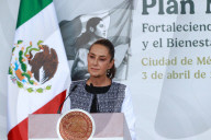 Mexico's President Claudia Sheinbaum Holds ‘Plan Mexico’ News Conference