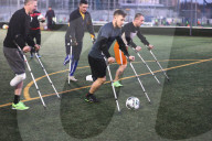 Ukraine vet amputees football team in Kharkiv