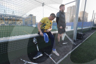 Ukraine vet amputees football team in Kharkiv