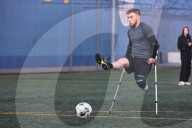 Ukraine vet amputees football team in Kharkiv