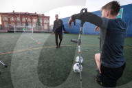 Ukraine vet amputees football team in Kharkiv