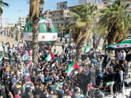 Protests In Yarmouk Camp In Solidarity With Gaza And Daraa