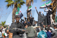 Protests In Yarmouk Camp In Solidarity With Gaza And Daraa