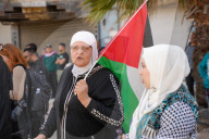 Protests In Yarmouk Camp In Solidarity With Gaza And Daraa