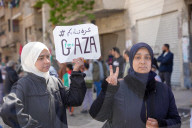 Protests In Yarmouk Camp In Solidarity With Gaza And Daraa