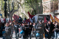 Hundreds Of Striking Students Gather In Front Of The Ministry Of Education In Rome, Italy