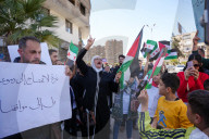 Protests In Yarmouk Camp In Solidarity With Gaza And Daraa