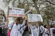 Madrid Doctors Protest Against The Spanish Government's Ministry Of Health