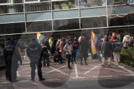 Protest Against Orban's Move To Ban Pride, Warsaw, Poland, On April 5, 2025