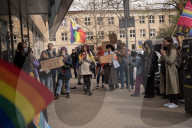 Protest Against Orban's Move To Ban Pride, Warsaw, Poland, On April 5, 2025
