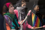 Protest Against Orban's Move To Ban Pride, Warsaw, Poland, On April 5, 2025