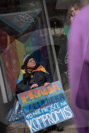 Protest Against Orban's Move To Ban Pride, Warsaw, Poland, On April 5, 2025