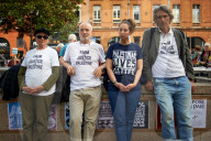 People On Hunger Strike For 'Hungry For Justice In Palestine'  Stop In Toulouse