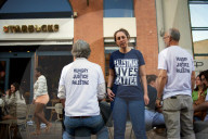 People On Hunger Strike For 'Hungry For Justice In Palestine'  Stop In Toulouse