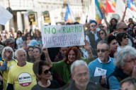 Anti-rearmament Protest In Rome
