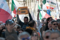 Anti-rearmament Protest In Rome