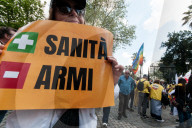 Anti-rearmament Protest In Rome