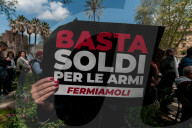 Anti-rearmament Protest In Rome