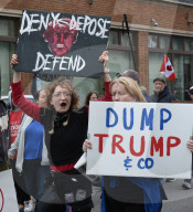 Hands off Trump protest in Buffalo, NY