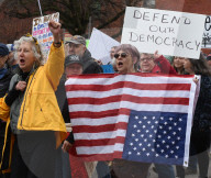 Hands off Trump protest in Buffalo, NY