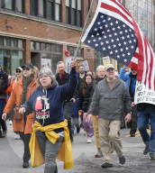 Hands off Trump protest in Buffalo, NY