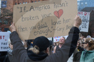 Hands off Trump protest in Buffalo, NY