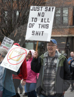 Hands off Trump protest in Buffalo, NY