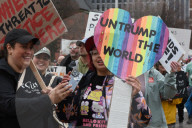 Hands off Trump protest in Buffalo, NY