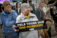Demonstrators Occupy Central Barcelona Station To Protest Rail Service Failures