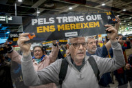 Demonstrators Occupy Central Barcelona Station To Protest Rail Service Failures