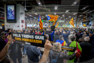 Demonstrators Occupy Central Barcelona Station To Protest Rail Service Failures