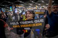 Demonstrators Occupy Central Barcelona Station To Protest Rail Service Failures