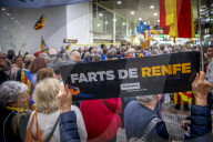 Demonstrators Occupy Central Barcelona Station To Protest Rail Service Failures
