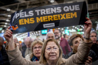 Demonstrators Occupy Central Barcelona Station To Protest Rail Service Failures