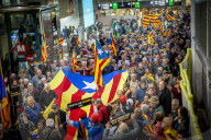 Demonstrators Occupy Central Barcelona Station To Protest Rail Service Failures