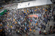 Demonstrators Occupy Central Barcelona Station To Protest Rail Service Failures