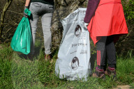 Litter Collection Day In Doizieux, France