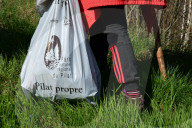 Litter Collection Day In Doizieux, France