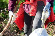 Litter Collection Day In Doizieux, France